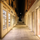 An empty road in Venice, Italy on March 8. Venice is one of the cities in Northern Italy that the government has decided to lock down to prevent the spread of the novel coronavirus.